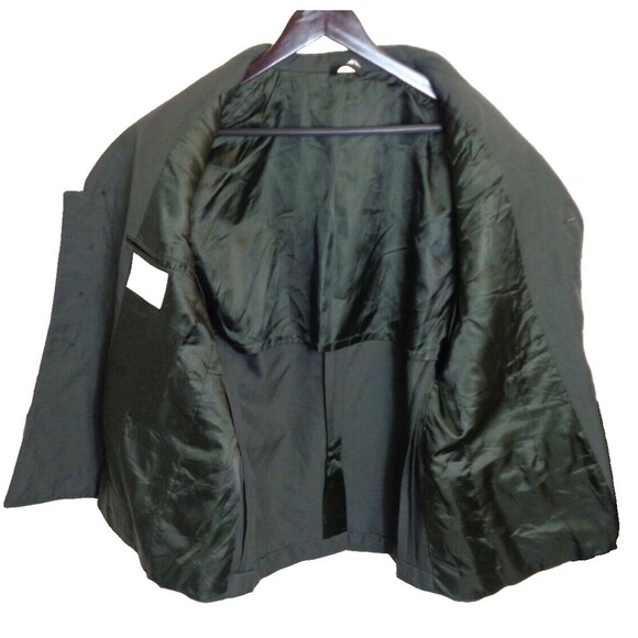 US Military Army Serge Green Coat 44L Wool/Poly Blazer Jacket Uniform Mens - Picture 5 of 7